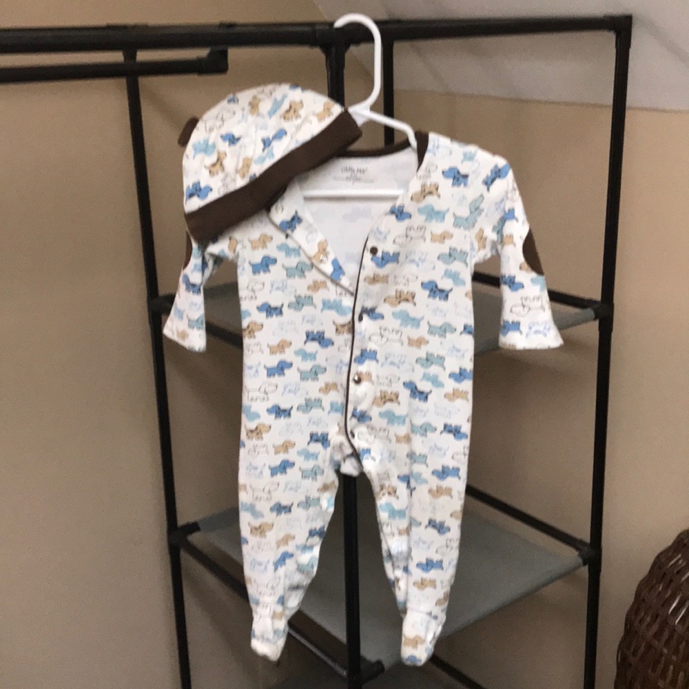 Little me sleeper with matching hat